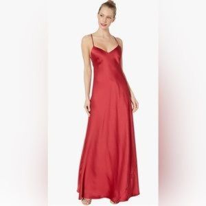 Brand New BCBGMAXAZRIA Open-Back Satin Slip Dress